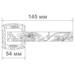 Ручка дверная Leo L3702-31 MCF/B кофе мат./черный