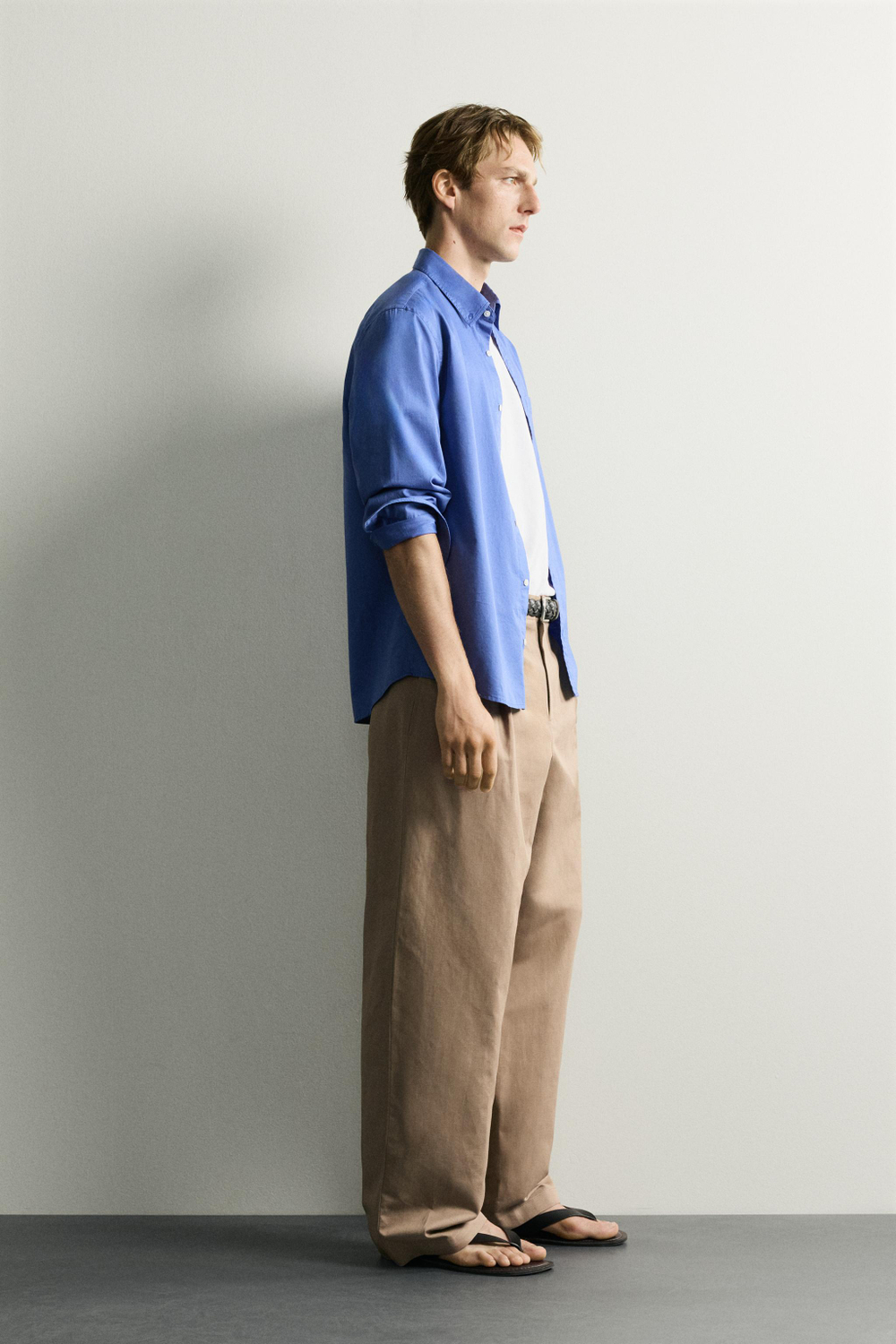 БРЮКИ RELAXED FIT СО СКЛАДКАМИ — ZARA · 4730/911