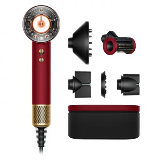 Фен Dyson Supersonic HD16 Nural Gift Edition (Red Velvet / Gold) с кейсом