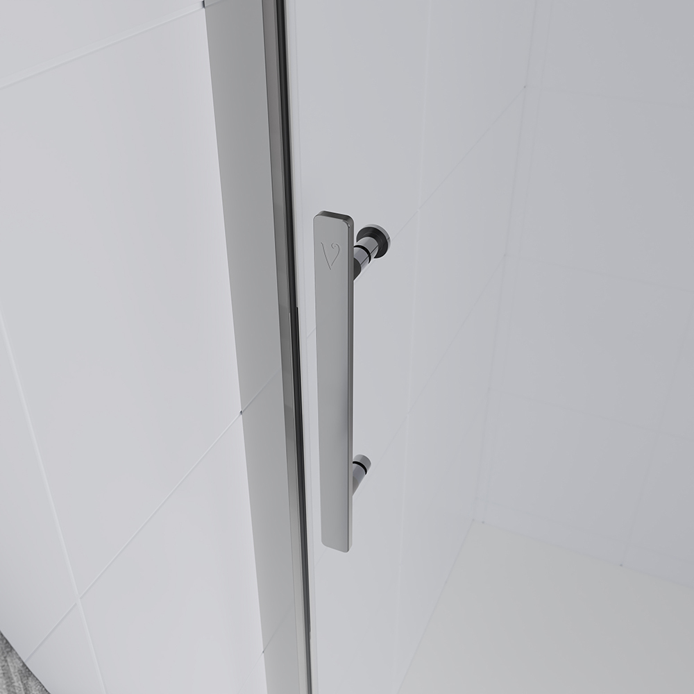 Душевая дверь Veconi Evo 100 CH, 1200x1950, хром, стекло прозрачное