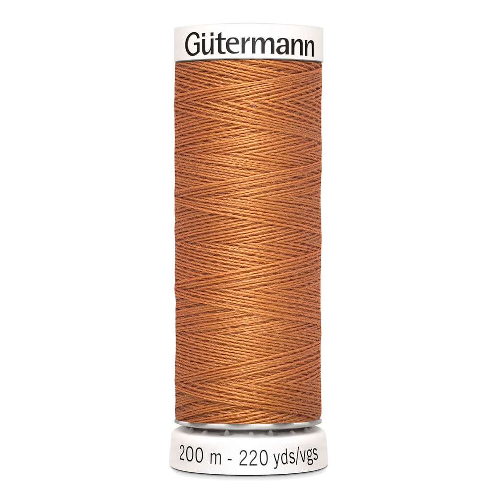 01 Нить Sew-All 100/200 м для всех материалов, 100% полиэстер Gutermann 748277 (612 рыжая охра)