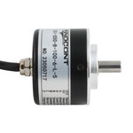 Инкрементальный энкодер INNOCONT ESI-S50-8-2500-6-L-5 D=50мм, выступающий вал 8мм, 2500 имп/об, 5VDC, выход TTL, IP54, -20…+80°C, аксиальный кабель 2м