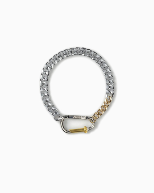 Колье-цепь+карабин Aries Column Carabiner Silver Necklace