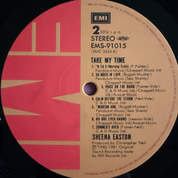 Виниловая пластинка Sheena Easton ‎– Take My Time LP