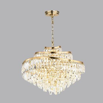 Подвесная хрустальная люстра 12*Е14 5073/12 золото Wayta Odeon Light