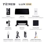 Магнитола для Peugeot 3008, 4008, 5008 2016-2024 - Teyes LUX ONE монитор 12.3" 2K QLED на Android 10, Быстрая, CarPlay, 4G SIM-слот
