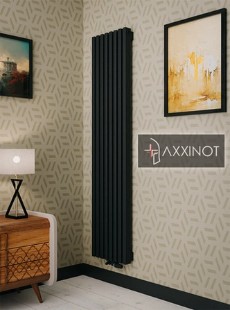 Axxinot Cardea V 900 - вертикальный трубчатый радиатор высотой 900 мм, черный
