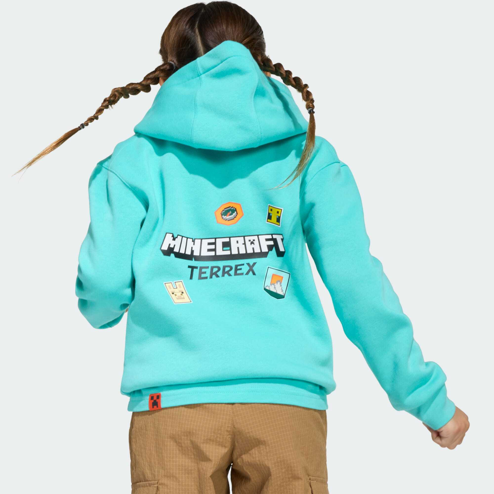Adidas Толстовка Minecraft, бирюзовый