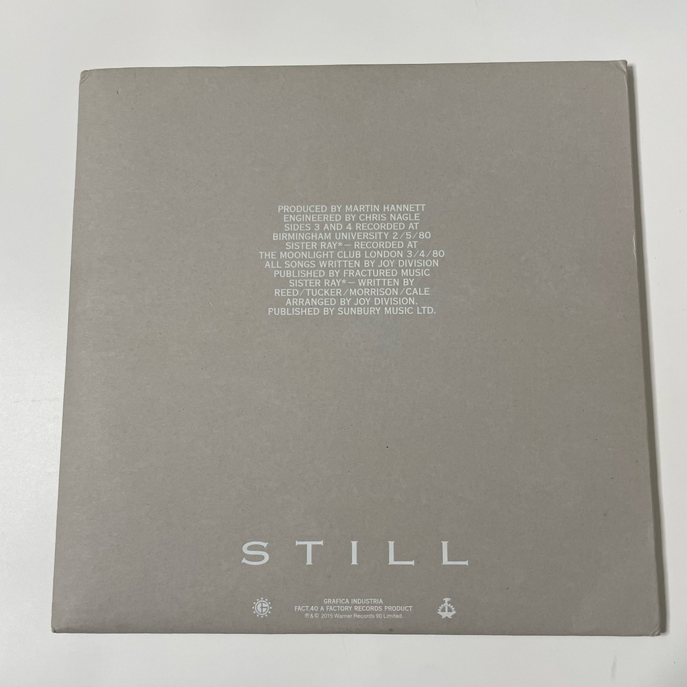 Винтажная виниловая пластинка Joy Division Still (Европейский Союз 2015)