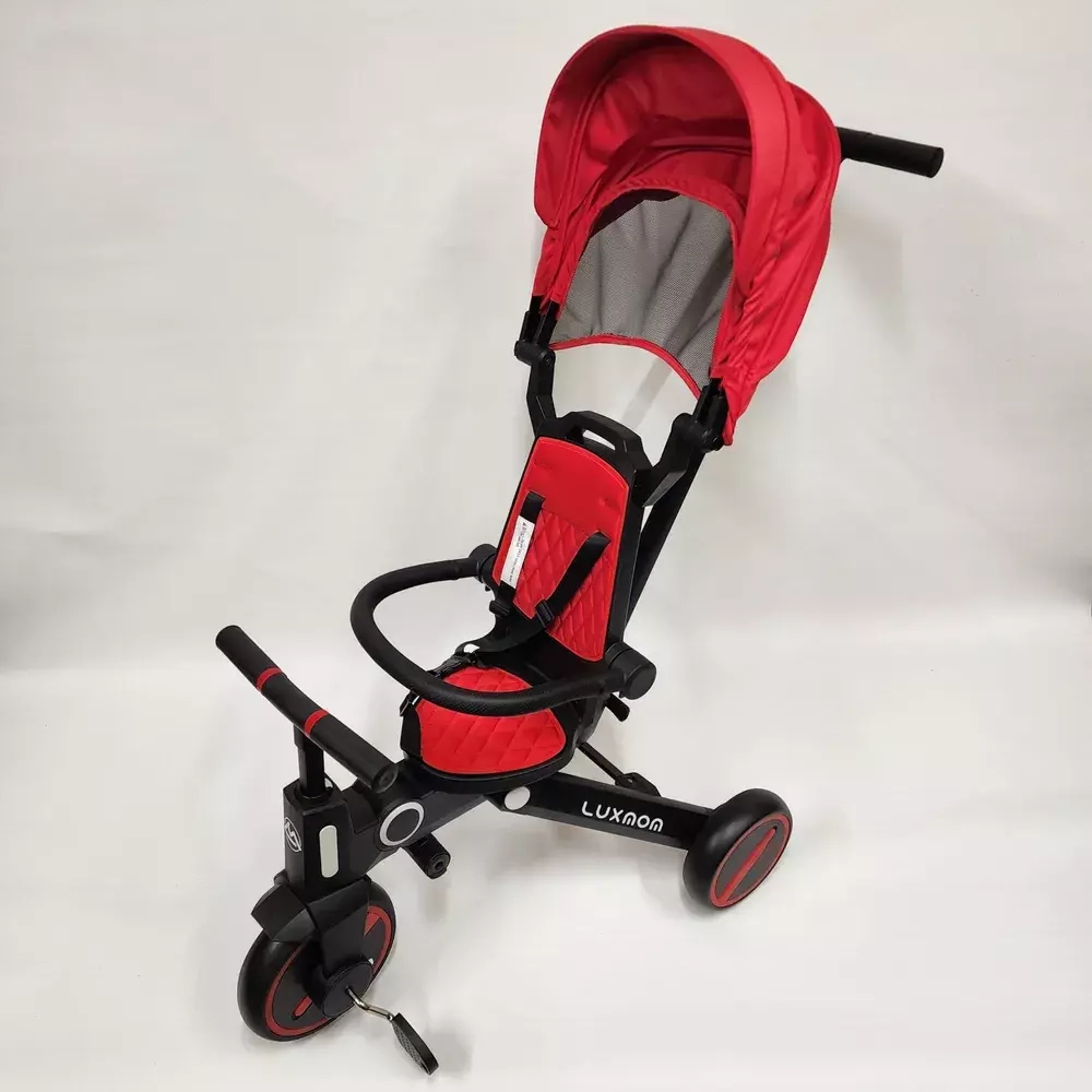 Трехколесный велосипед Luxmom 368 3 колесный складной (красный)