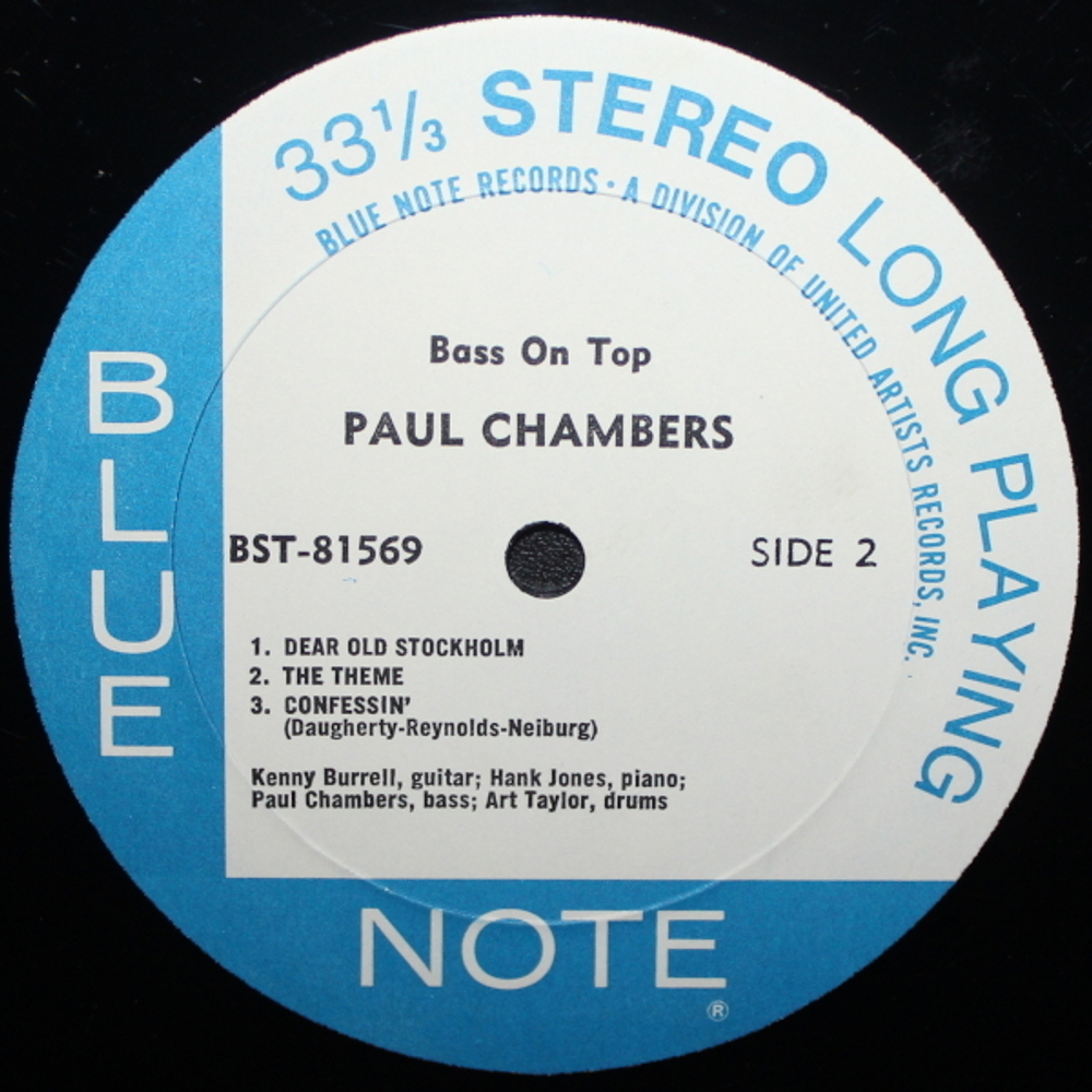 Paul Chambers Quartet / Bass On Top (LP)