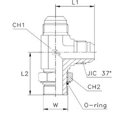 Штуцер FRLG JIC 7/8" UNF7/8"