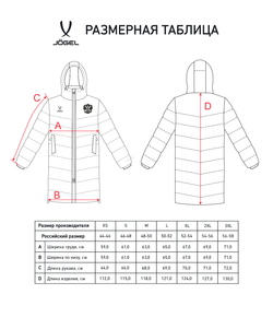 Пальто утепленное JOGEL NATIONAL PerFormPROOF Padded Coat, темно-синий