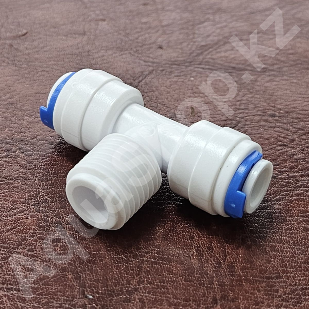 Фитинг QT-06A тройник "Т" 1/4"(f) x 1/4"(НР) x 1/4"(f)