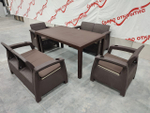 Обеденная мебель для кафе под ротанг Yalta Family Set