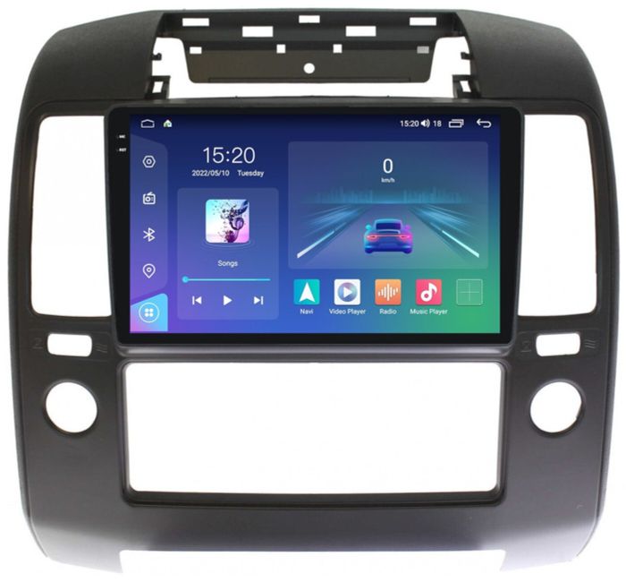 Магнитола для Nissan Navara D40 2004-2008 кондиционер - Parafar PF900U2K на Android 13, Быстрая, QLED+2K, CarPlay, 4G SIM-слот