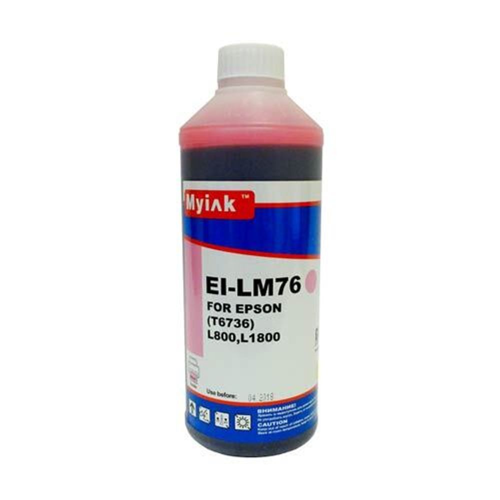 Чернила для EPSON (T6736) L800/ L1800 (1л, light magenta Dye) EI-LM76 Gloria™ MyInk Чернила для EPSON (T6736) L800/ L1800 (1л, light magenta Dye) EI-LM76 Gloria™ MyInk