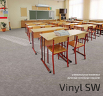 Напольное покрытие Vinyl SW - Flex Line КМ2, черный, рулон 20м