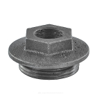Заглушка (пробка) проходная 1 1/4"x3/4" правая резьба для чугунных радиаторов CRMTCLB