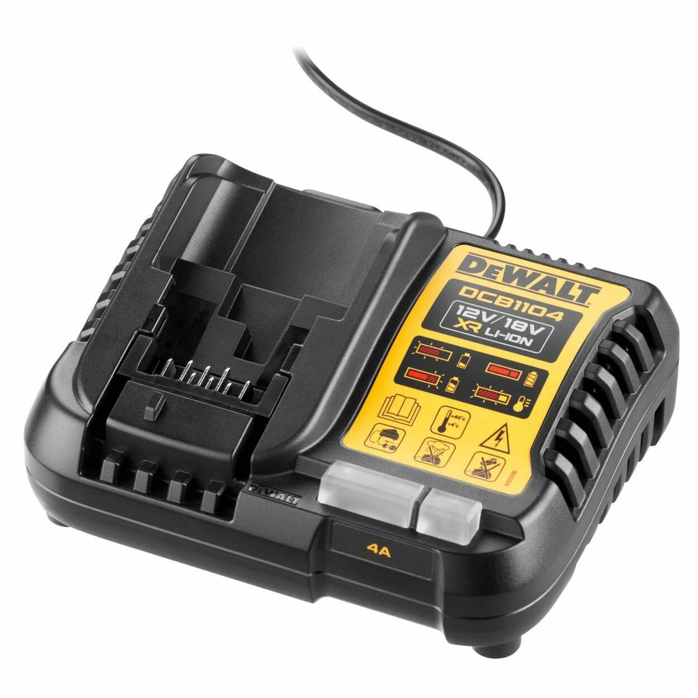 Набор DEWALT DCB1104P3-QW: зарядное устройство 4 А и 3 аккумулятора DCB184, 18 В, 5 А·ч