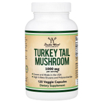 Double Wood Supplements, гриб трутовик разноцветный, 120 вегетарианских капсул (500 мг в 1 капсуле)