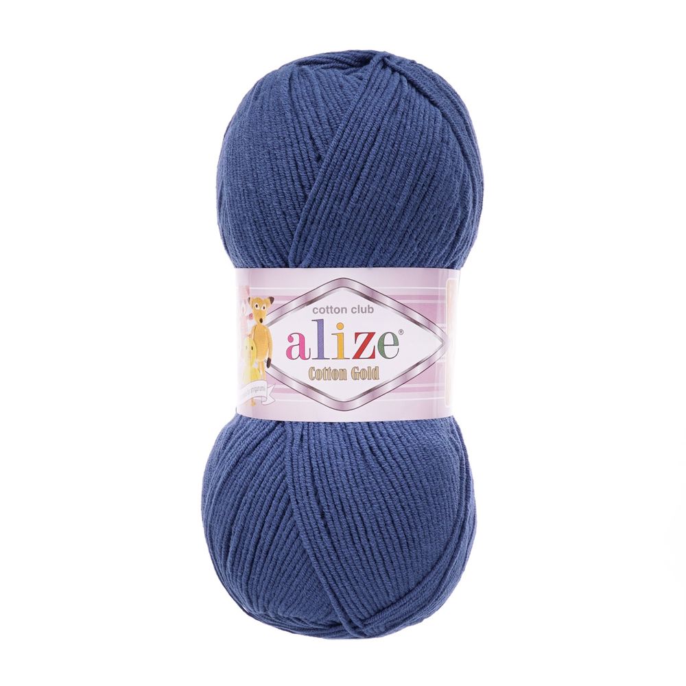 Пряжа Alize (Ализе) Cotton Gold / уп.5 мот. по 100 г, 330м, 279 джинс A