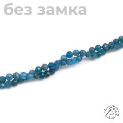 Нить из бусин Апатит, 4 мм с огранкой