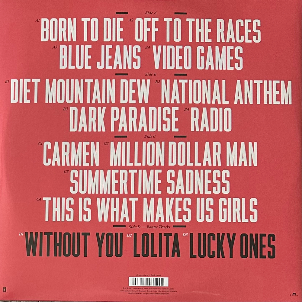 Lana Del Rey - Paradise + Born to die 3LP (Европа)
