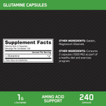 Optimum Nutrition, Глютамин, 240 капсул (0,5 г в каждой капсуле)
