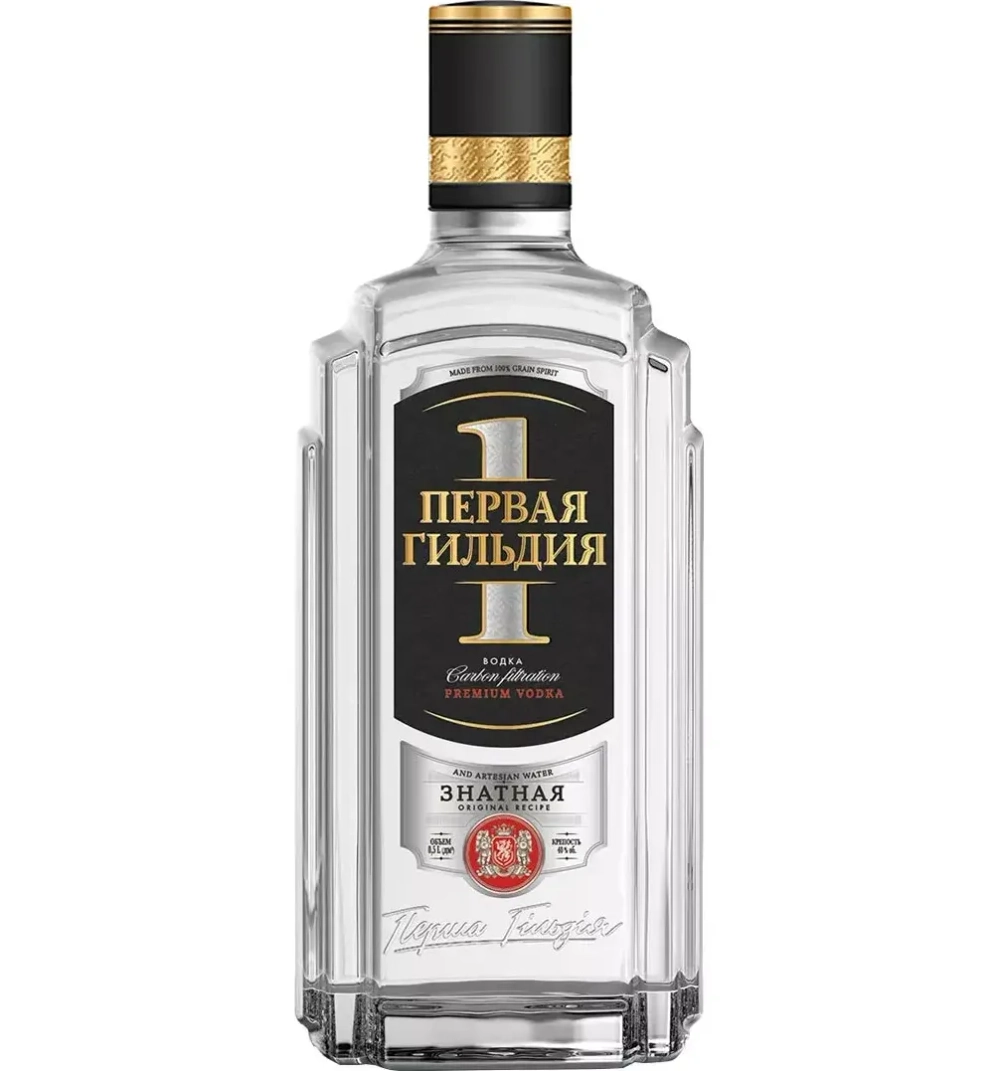 Водка Первая Гильдия Знатная 0,5 л.
