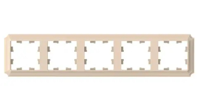 ATLASDESIGN ANTIQUE 5-постовая РАМКА, универсальная, ПЕСОЧНЫЙ