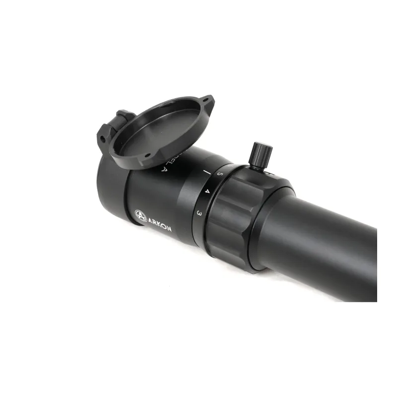 Оптический прицел ARKON Model A 3-18x50 / Аркон Модель А 3 18 на 50 - окуляр с открытой защитной крышкой