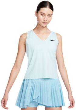 Женский топ теннисный Nike Court Dri-Fit Victory Tank - небесный