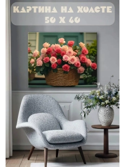 Картина на стену 40 X 50 Цветы
