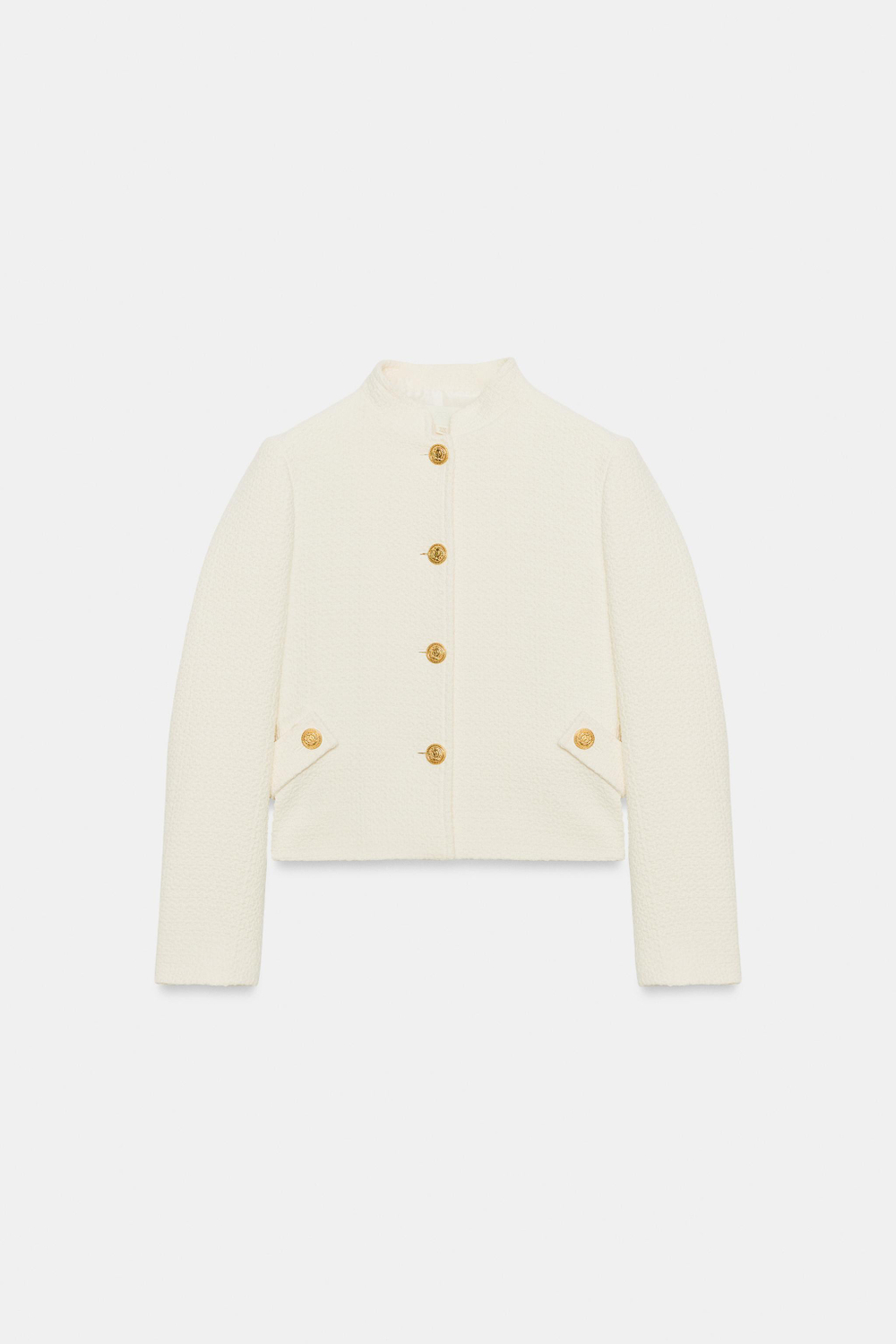 СТРУКТУРИРОВАННЫЙ УКОРОЧЕННЫЙ БЛЕЙЗЕР — ZARA