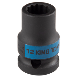 KING TONY (453012M) Головка торцевая ударная двенадцатигранная 1/2", 12 мм