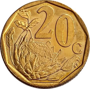 20 центов 1996 ЮАР