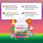 NaturesPlus, Animal Parade®, жевательные мультивитамины для детей, со вкусом вишни, винограда и апельсина, 90 таблеток в форме животных