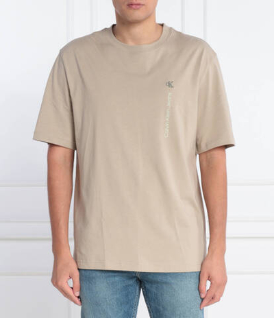 Футболка VERTICAL INSTITUTIONAL CALVIN KLEIN JEANS - бежевый(J30J323995)