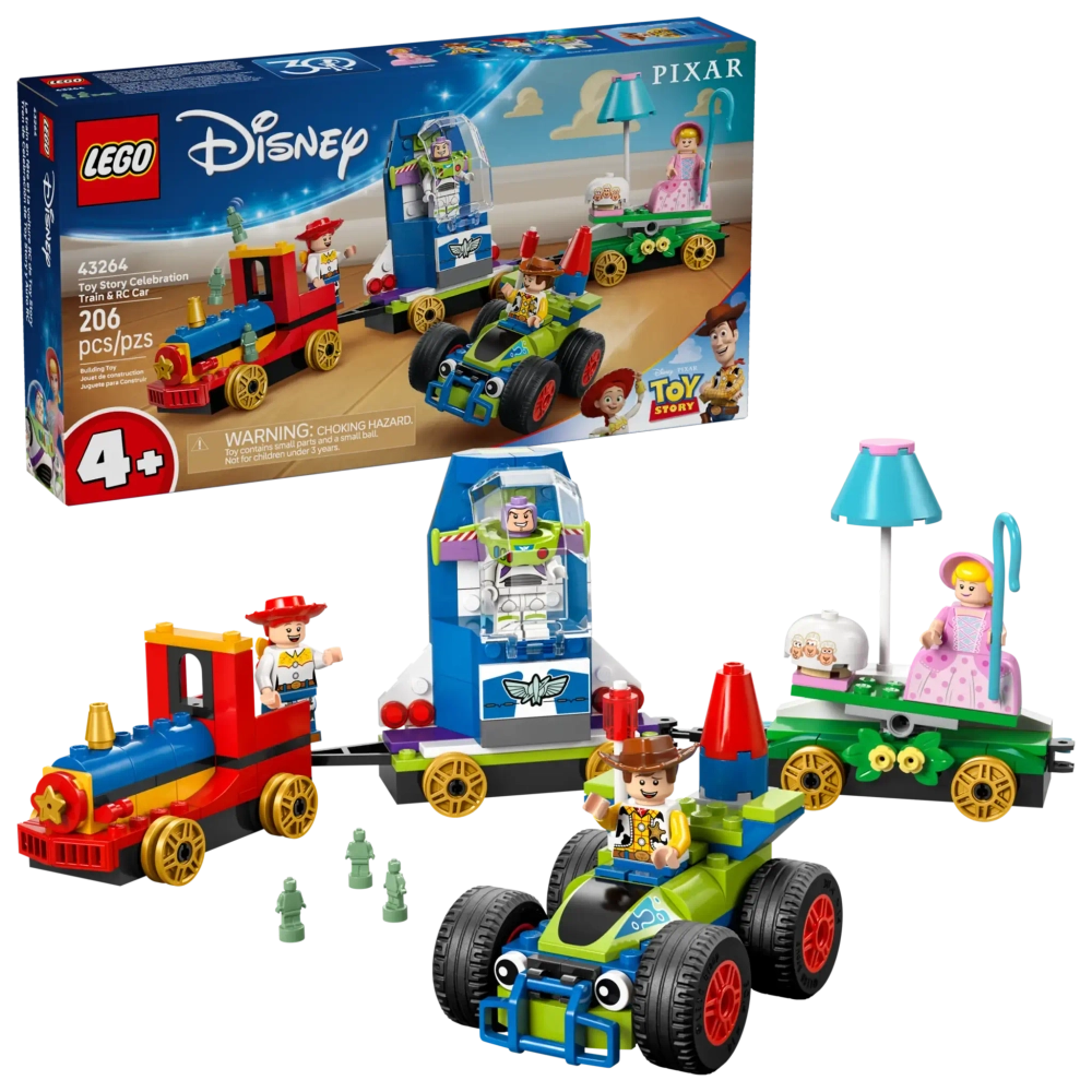 Конструктор LEGO Disney 43264 Праздничный поезд Истории игрушек и радиоуправляемый автомобиль