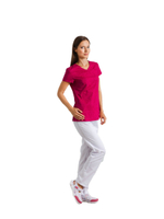 Туника медицинская женская White Wears WW110, малиновый, 42