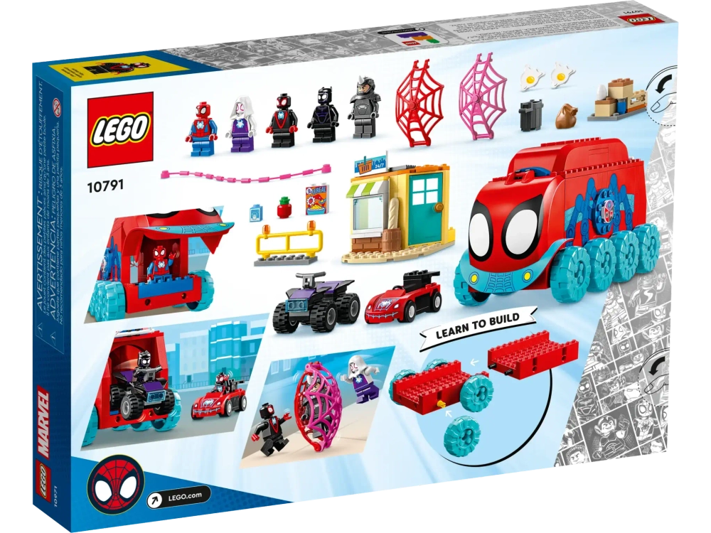 Конструктор LEGO Marvel 10791 Мобильный штаб команды Паучка