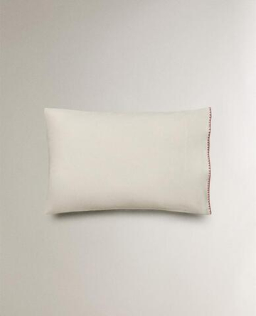 ZARA HOME ДЕТСКАЯ НАВОЛОЧКА С ВЫШИВКОЙ, РОЗОВЫЙ