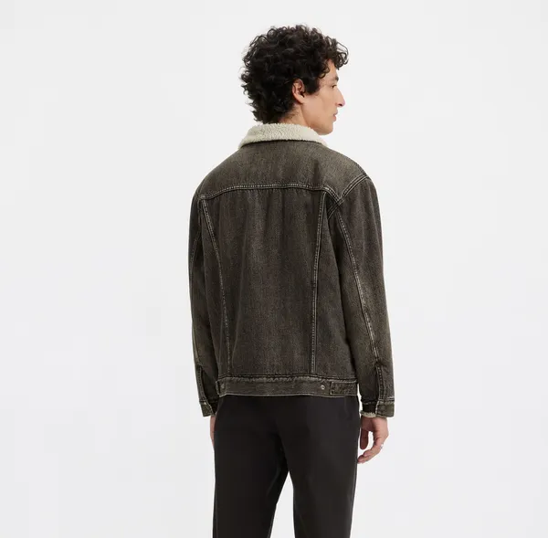 Куртка джинсовая утепленная мужская LEVI'S RELAXED FIT SHERPA TRKR SALT LAKE SHERPA