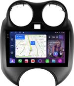 Магнитола для Nissan March K13 2010-2013 - FarCar S500-TS10 монитор 9.5" QLED на Android 14, Быстрая, CarPlay, 4G SIM-слот