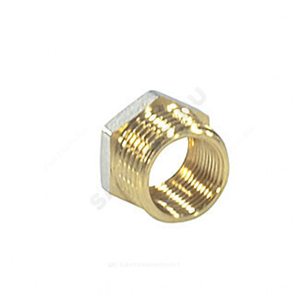 Футорка латунь никель Ду 10х8 (3/8"х1/4") НР/ВР 9024 ГОСТ 32585-2013 Aquasfera 9024-10
