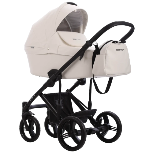 Коляска 2в1 Bebetto MAGNUM LIGHT PRO light pro 07 (белая кожа)