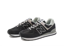 alt="Кроссовки New Balance 574 арт. ML574EVB черная расцветка вид спереди"