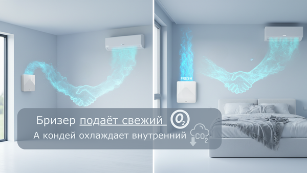 Бризер vs Кондиционер: почему это не конкуренты, а лучшие друзья Бризер vs Кондиционер: почему это не конкуренты, а лучшие друзья
