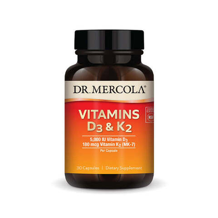 Vitamins D3 & K2 5,000 IU 180 мкг капсулы Dr.Mercola